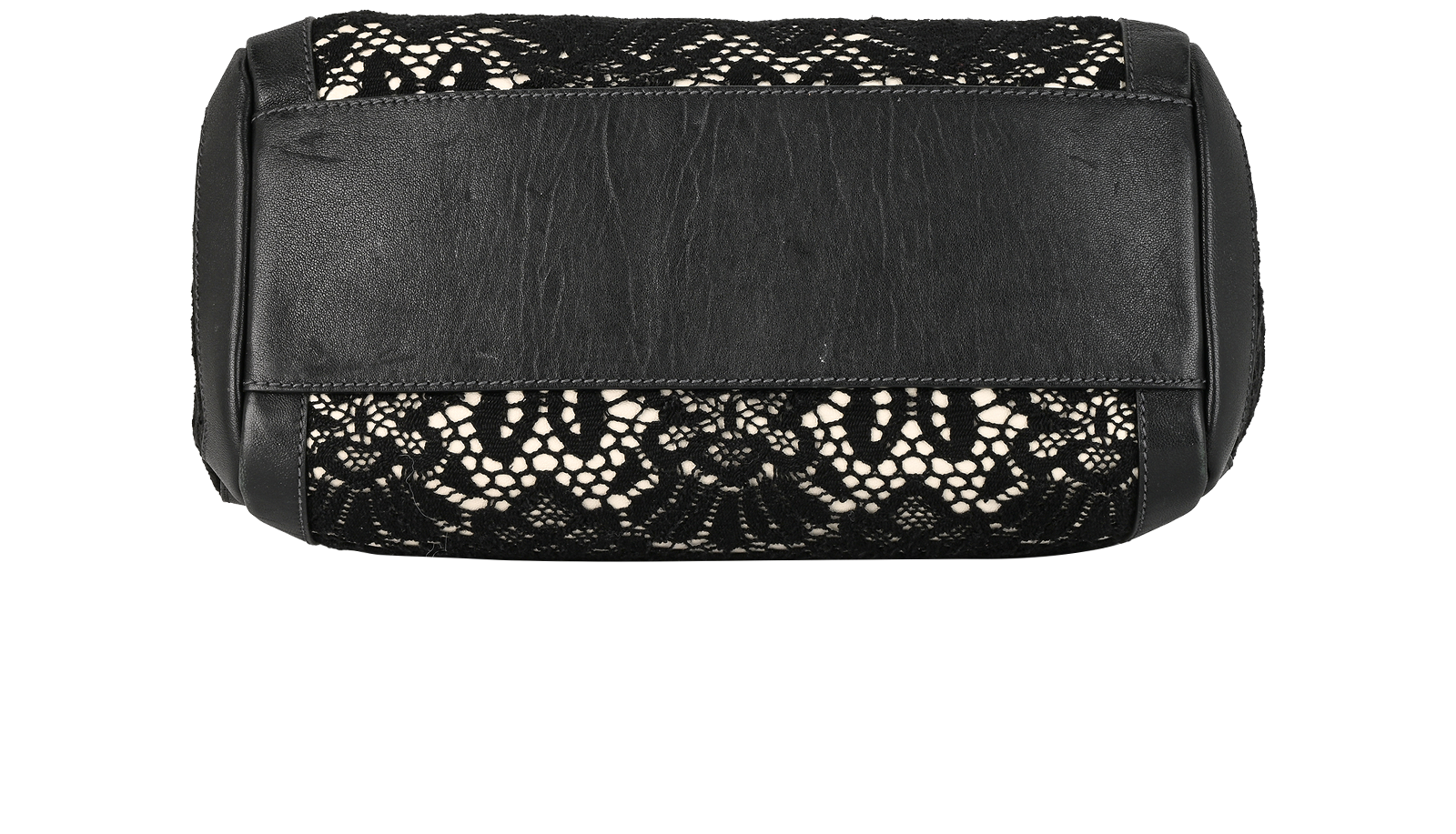 Miss Sicily Heritage, &pound;350, Handbags, Black/White, Lace/Leather, Top view